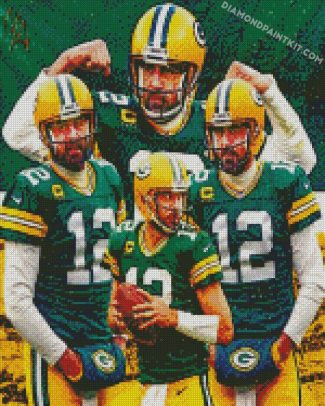 green bay packers aaron rodgers diamond paintings