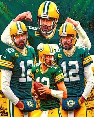 green bay packers aaron rodgers diamond paintings