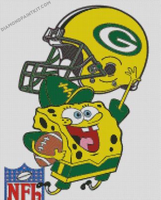 green bay packers spongbob diamond paintings