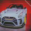 grey gtr car diamond paintings