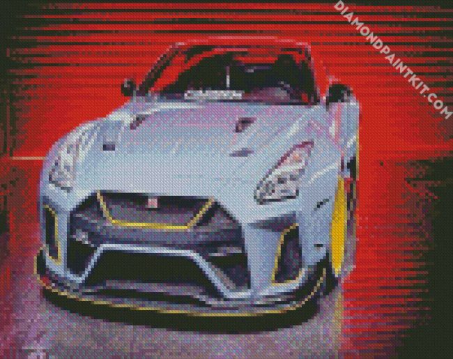 grey gtr car diamond paintings