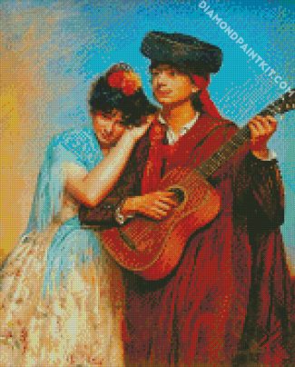 guitarist couple diamond paintings