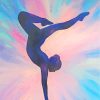 gymnastics Girl Silhouette diamond painting