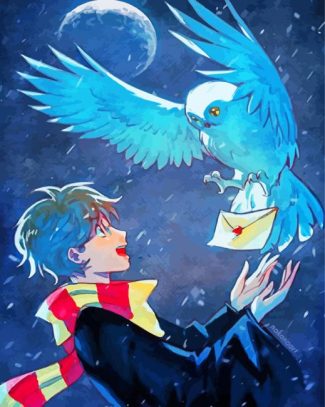 harry potter and hedwig bird diamond paintiings