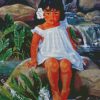 hawaiian girl diamond painting