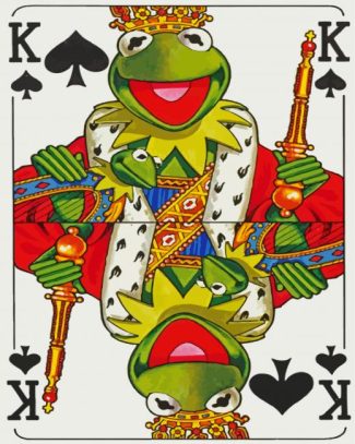 king Kermit diamond painting