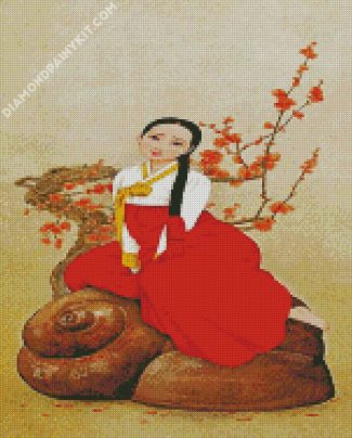 korean woman diamond paintings