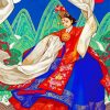 korean woman wearing Hanbok diamond paintings