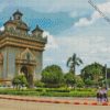 laos Patuxay Monument diamond paintings