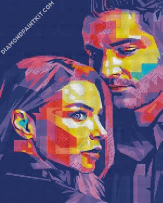 lucifer and chloe pop art diamond paintings