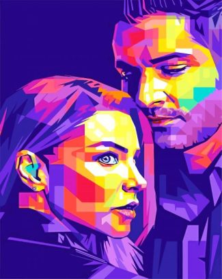 lucifer and chloe pop art diamond paintings