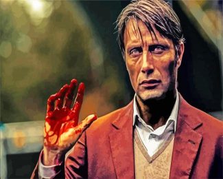 mads mikkelsen hannibal lecter diamond painting