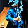 man smoking diamond paintings