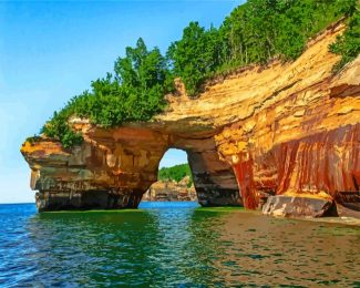 michigan Pictured Rocks National Lakeshore diamond painting