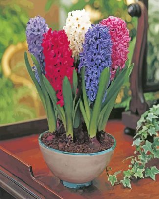 mixed hyacinth bulbs diamond painting