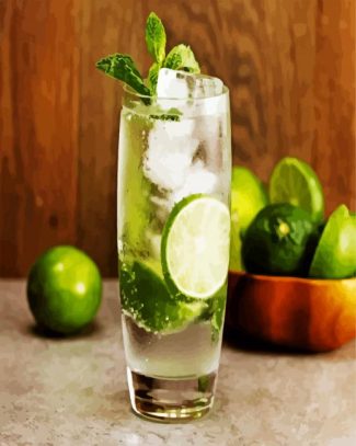 mojito drink diamond painting