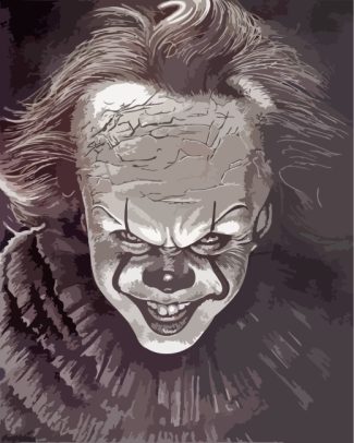 monochrome Pennywise diamond paintings