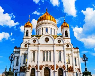 moscow cathedral of christ the saviour diamond painting