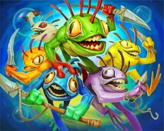 murloc warcraft diamond painting