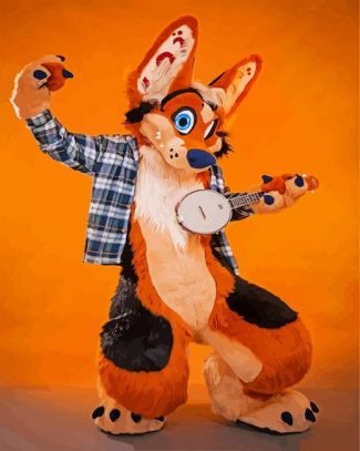 musician Fursuit diamond painting