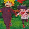 naruto and Himawari Uzumaki diamond paintings