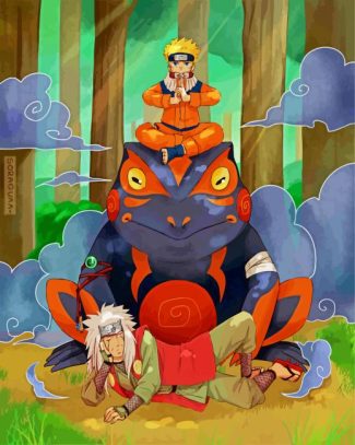 naruto and Jiraiya diamond paintings