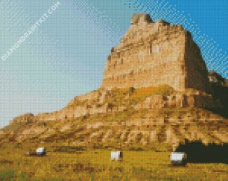 Nebraska Monumento Nazionale Scotts Bluff diamond painting