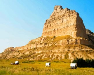 Nebraska Monumento Nazionale Scotts Bluff diamond painting