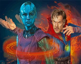 Nebula And Dr Strange diamond painting