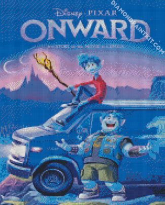 onward disney poster diamond paintings