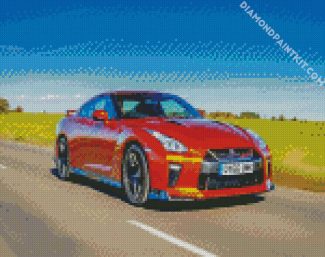 orange gtr diamond paintings