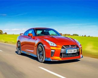 orange gtr diamond paintings