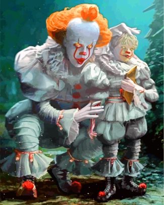 pennywise and georgie diamond paintings