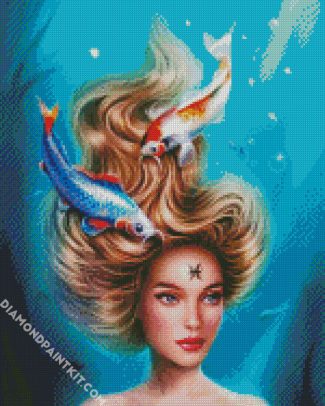 pisces woman diamond paintings