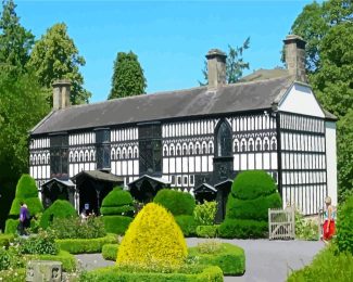 plas newydd historic house and gardens llangollen wales diamond painting