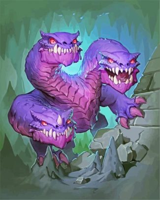 purple Hydra diamond painting