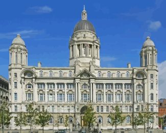 royal liver building Liverpool diamond painting