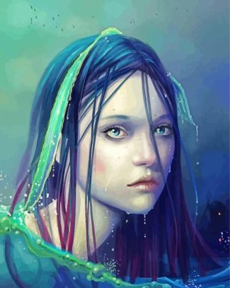 Sad Naiad In Water diamond paintings