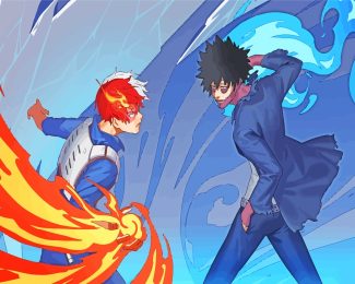 shoto todoroki and dabi diamond painting