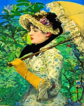 spring woman by manet diamond paintings