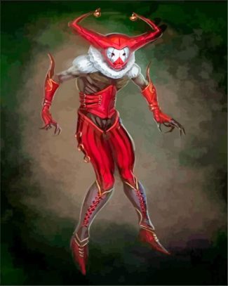 sscary Jester diamond painting