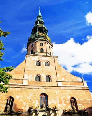 st peter s church latvia diamond painting