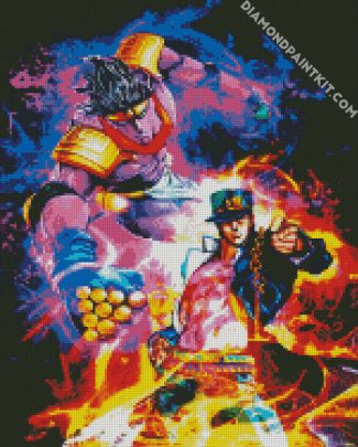 star platinum jotaro kujo anime diamond paintings