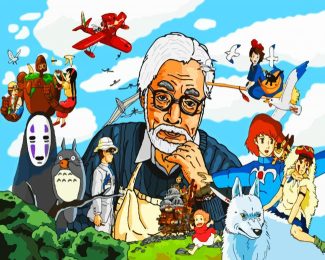 studio ghibli and hayao miyazaki diamond painting