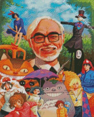 studio ghibli characters and Hayao Miyazaki diamond paintings