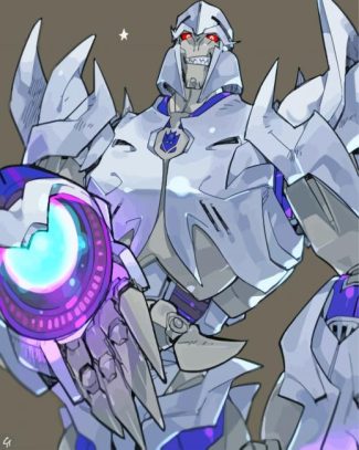 transformers prime megatron diamond painting