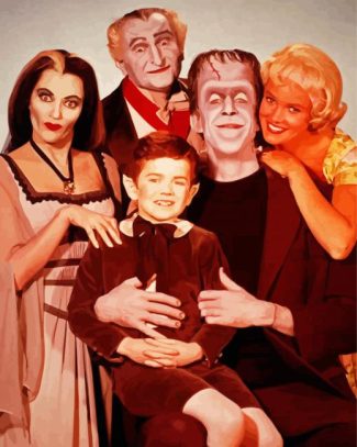 vintage the Munsters diamond painting