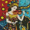 Violonist Woman diamond paintings