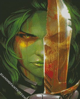 warrior Gamora diamond paintings