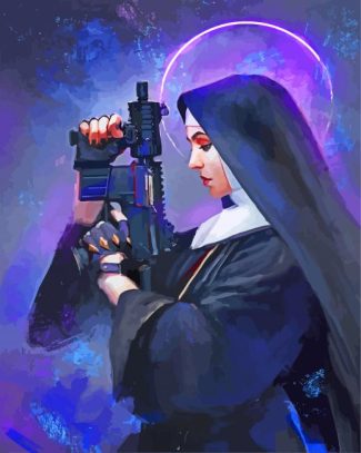 Warrior Nun diamond painting